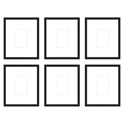 Gallery Wall - The Grids #G604 Darby / Black Satin Gallery Walls Made Easy