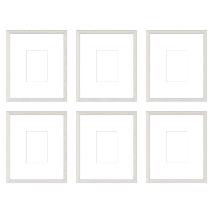 Gallery Wall - The Grids #G604 Darby / White Wash Gallery Walls Made Easy