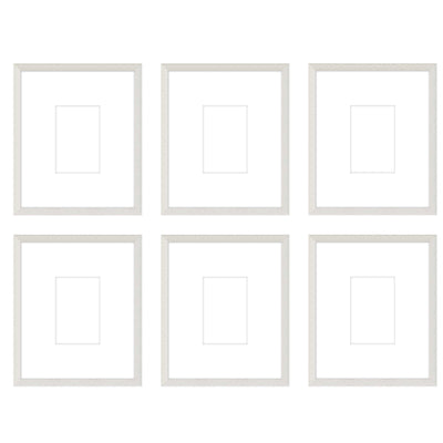 Gallery Wall - The Grids #G604 Darby / White Wash Gallery Walls Made Easy