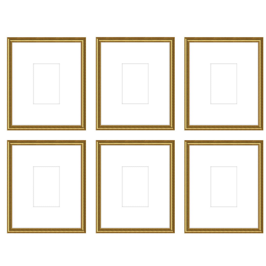 Gallery Wall - The Grids #G604 Graysen / Gold Satin Gallery Walls Made Easy