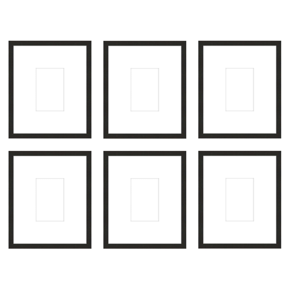 Gallery Wall - The Grids #G604 Jensen / Coffee Gallery Walls Made Easy