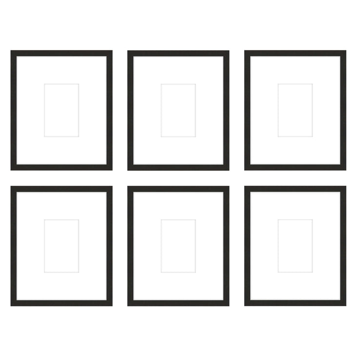 Gallery Wall - The Grids #G604 Jensen / Coffee Gallery Walls Made Easy