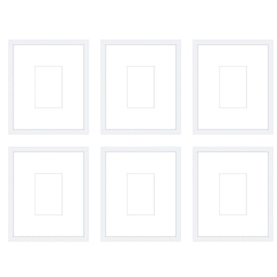 Gallery Wall - The Grids #G604 Jensen / White Gallery Walls Made Easy