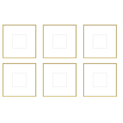 Gallery Wall - The Grids #G605 Ashton (Flat) / Gold Satin Gallery Walls Made Easy