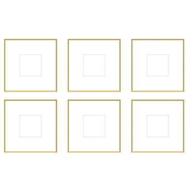 Gallery Wall - The Grids #G605 Ashton (Flat) / Gold Satin Gallery Walls Made Easy