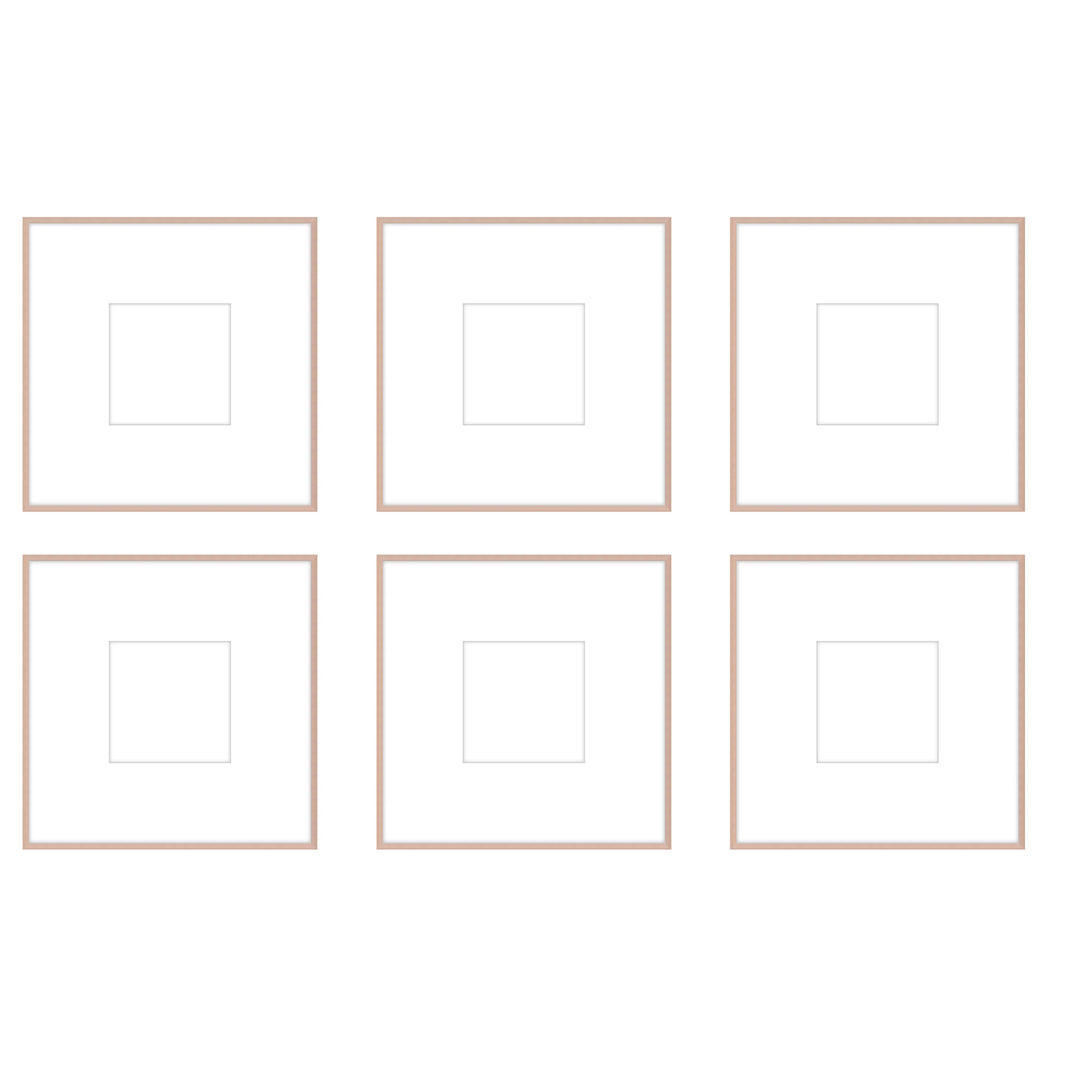 Gallery Wall - The Grids #G605 Ashton (Flat) / Rose Gold Gallery Walls Made Easy