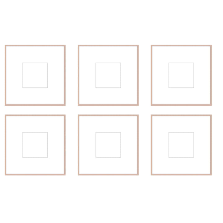 Gallery Wall - The Grids #G605 Ashton (Flat) / Rose Gold Gallery Walls Made Easy
