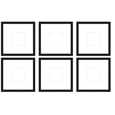 Gallery Wall - The Grids #G605 Darby / Black Satin Gallery Walls Made Easy