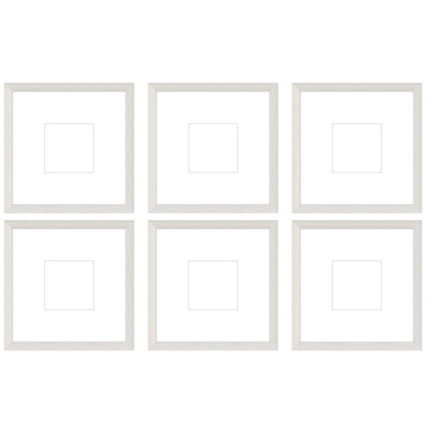 Gallery Wall - The Grids #G605 Darby / White Wash Gallery Walls Made Easy