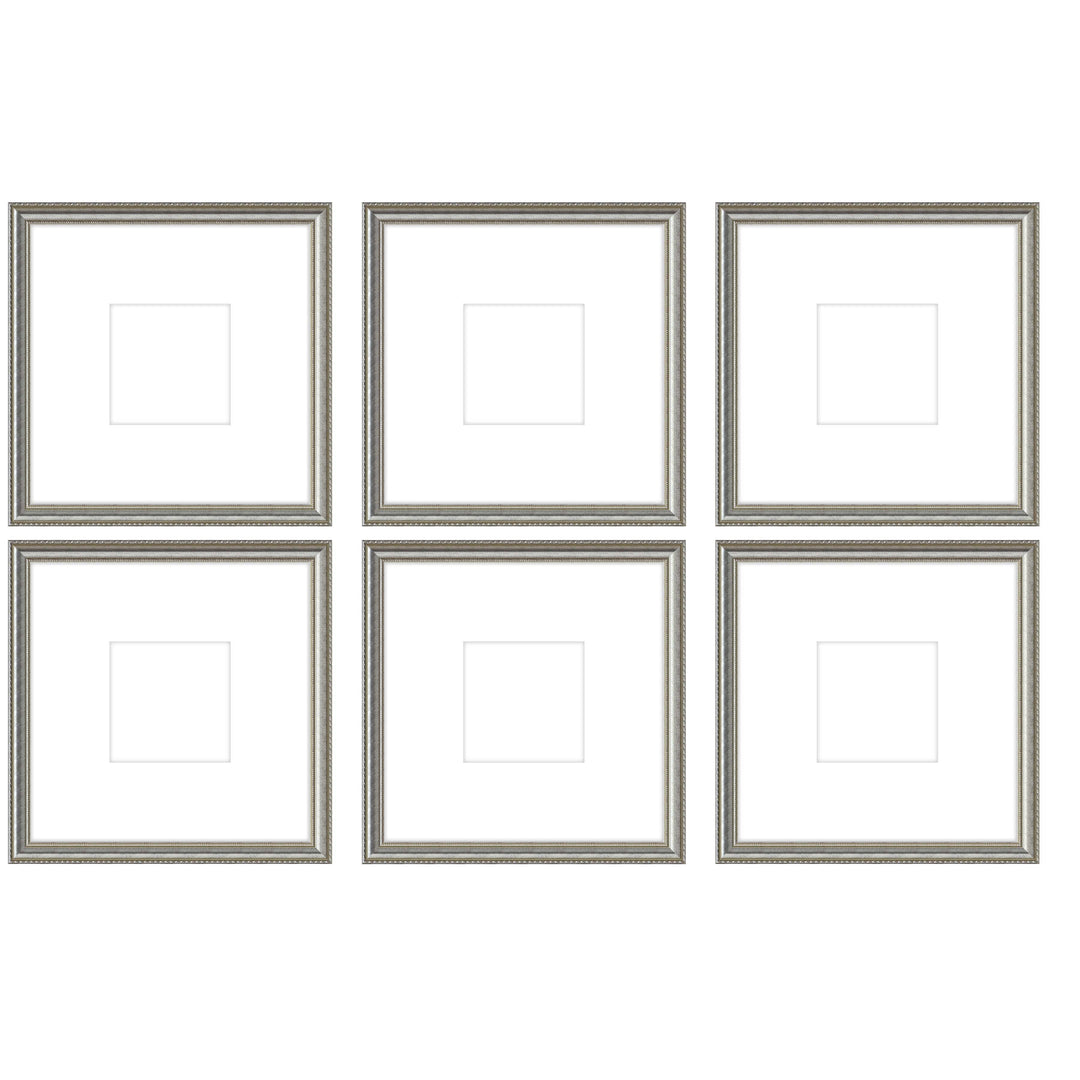 Gallery Wall - The Grids #G605 Graysen / Silver Satin Gallery Walls Made Easy
