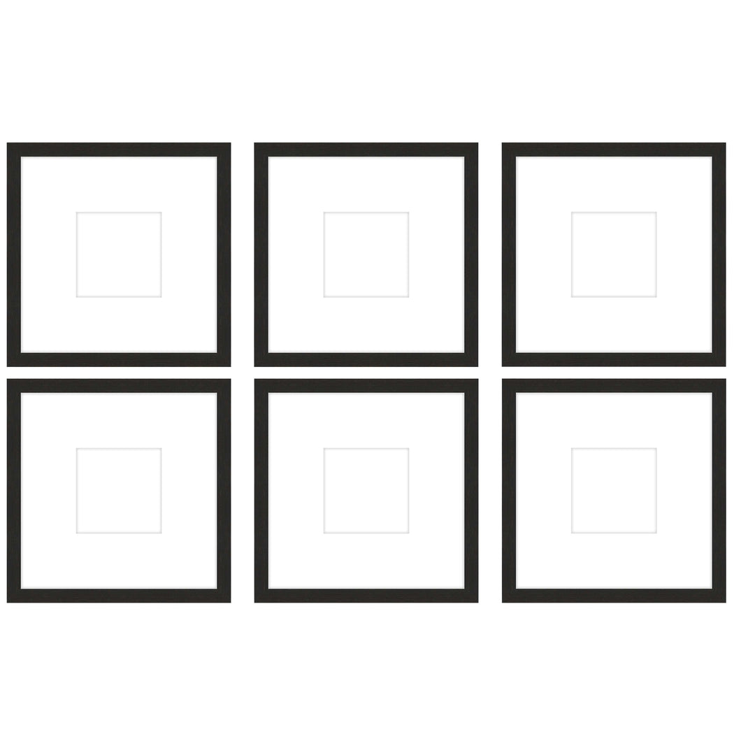 Gallery Wall - The Grids #G605 Jensen / Coffee Gallery Walls Made Easy