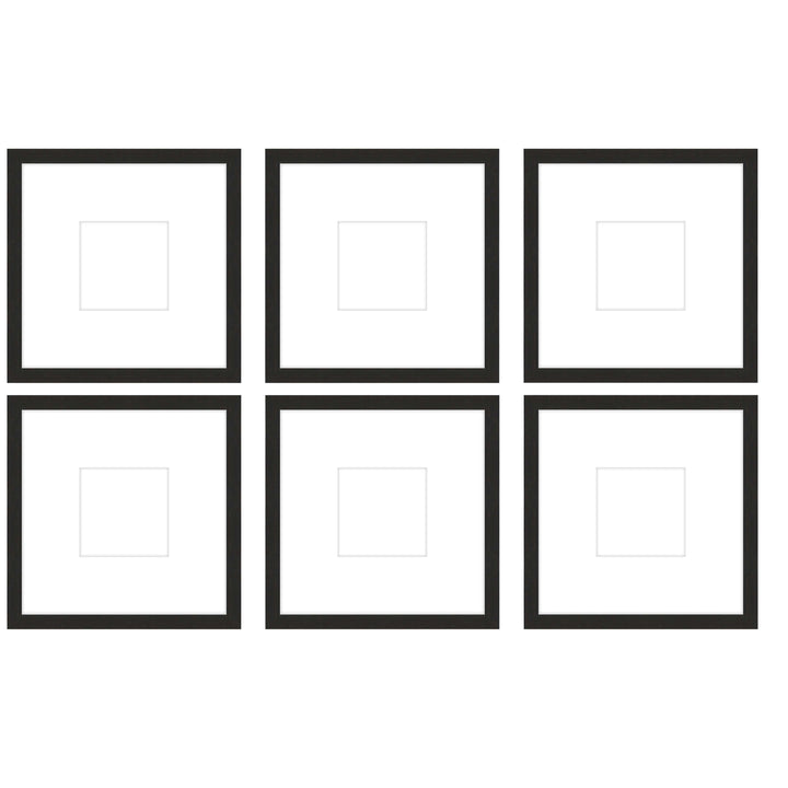 Gallery Wall - The Grids #G605 Jensen / Coffee Gallery Walls Made Easy