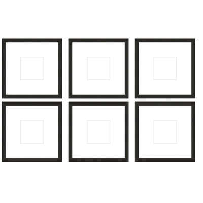 Gallery Wall - The Grids #G605 Jensen / Coffee Gallery Walls Made Easy