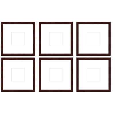 Gallery Wall - The Grids #G605 Jensen / Merlot Gallery Walls Made Easy
