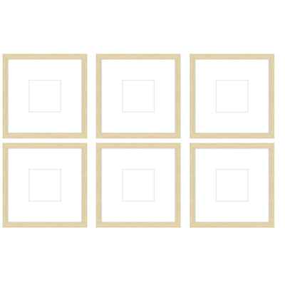 Gallery Wall - The Grids #G605 Jensen / Wheat Gallery Walls Made Easy