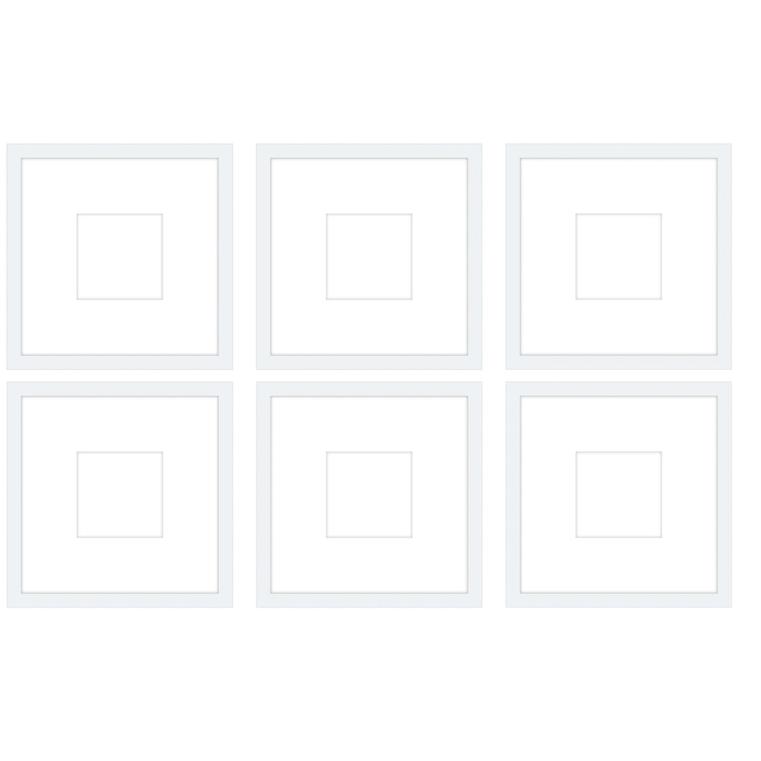 Gallery Wall - The Grids #G605 Jensen / White Gallery Walls Made Easy
