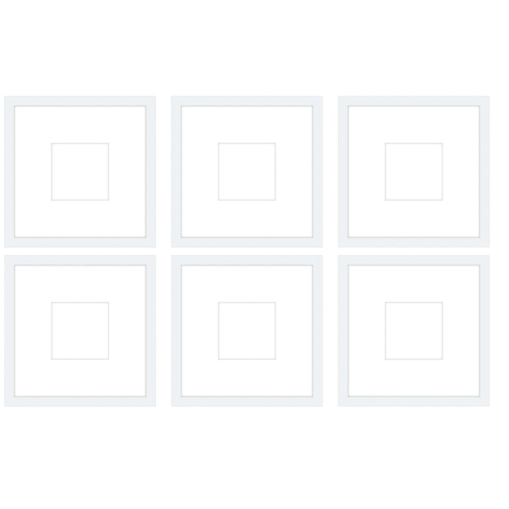 Gallery Wall - The Grids #G605 Jensen / White Gallery Walls Made Easy