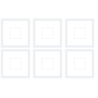 Gallery Wall - The Grids #G605 Jensen / White Gallery Walls Made Easy