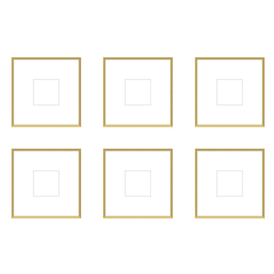 Gallery Wall - The Grids #G606 Ashton (Flat) / Gold Satin Gallery Walls Made Easy