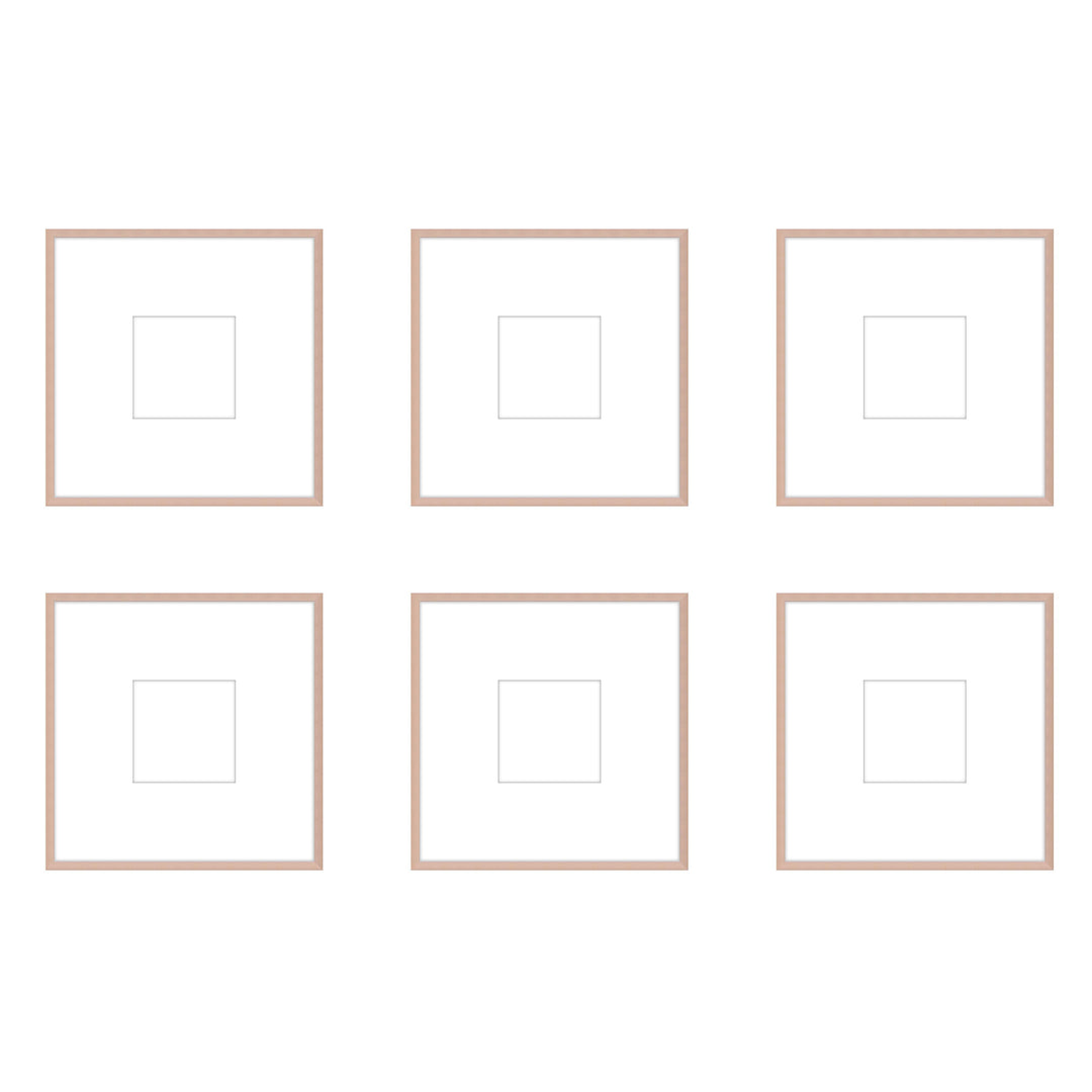Gallery Wall - The Grids #G606 Ashton (Flat) / Rose Gold Gallery Walls Made Easy