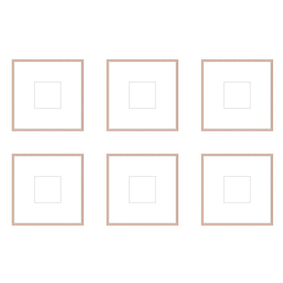 Gallery Wall - The Grids #G606 Ashton (Flat) / Rose Gold Gallery Walls Made Easy