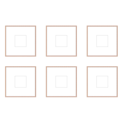 Gallery Wall - The Grids #G606 Ashton (Flat) / Rose Gold Gallery Walls Made Easy