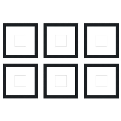 Gallery Wall - The Grids #G606 Darby / Black Satin Gallery Walls Made Easy
