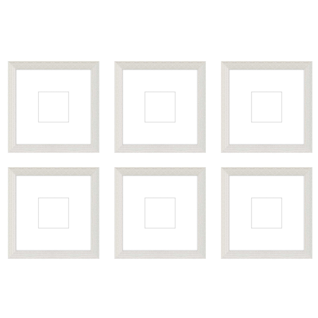 Gallery Wall - The Grids #G606 Darby / White Wash Gallery Walls Made Easy