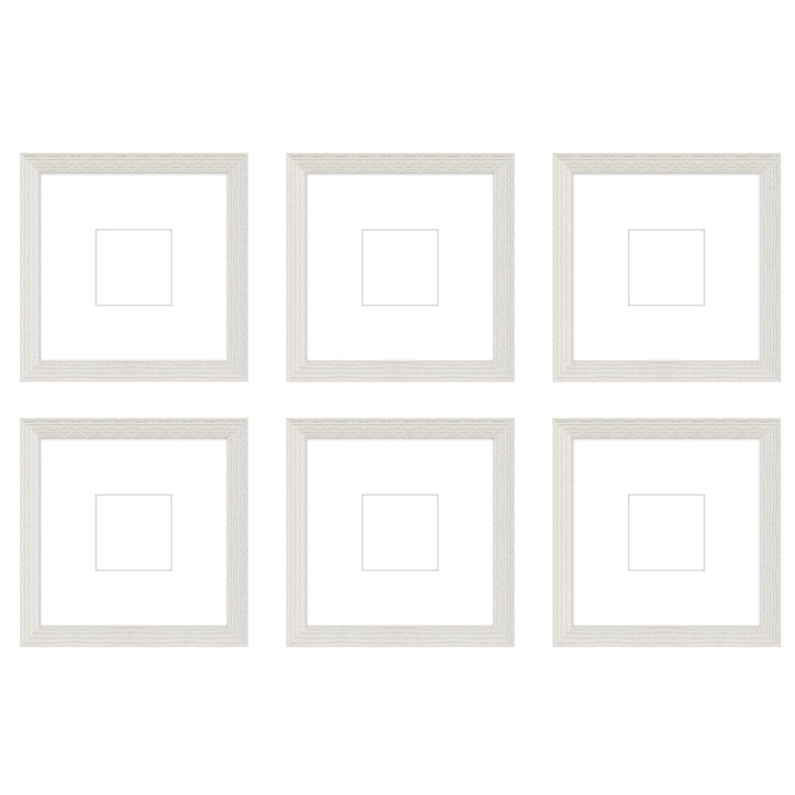 Gallery Wall - The Grids #G606 Darby / White Wash Gallery Walls Made Easy