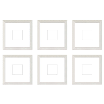 Gallery Wall - The Grids #G606 Darby / White Wash Gallery Walls Made Easy