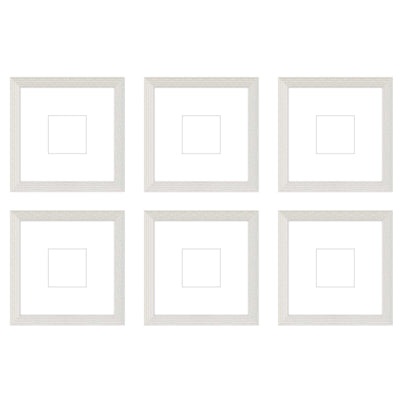 Gallery Wall - The Grids #G606 Darby / White Wash Gallery Walls Made Easy