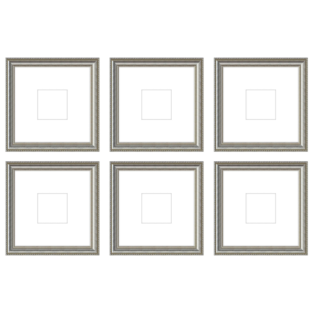 Gallery Wall - The Grids #G606 Graysen / Silver Satin Gallery Walls Made Easy