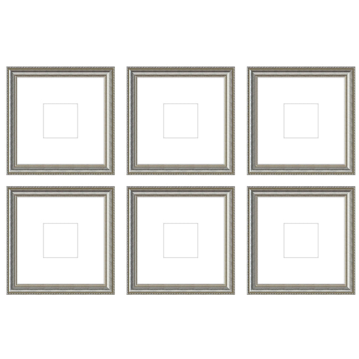 Gallery Wall - The Grids #G606 Graysen / Silver Satin Gallery Walls Made Easy