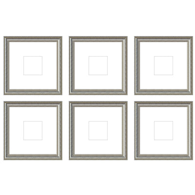 Gallery Wall - The Grids #G606 Graysen / Silver Satin Gallery Walls Made Easy