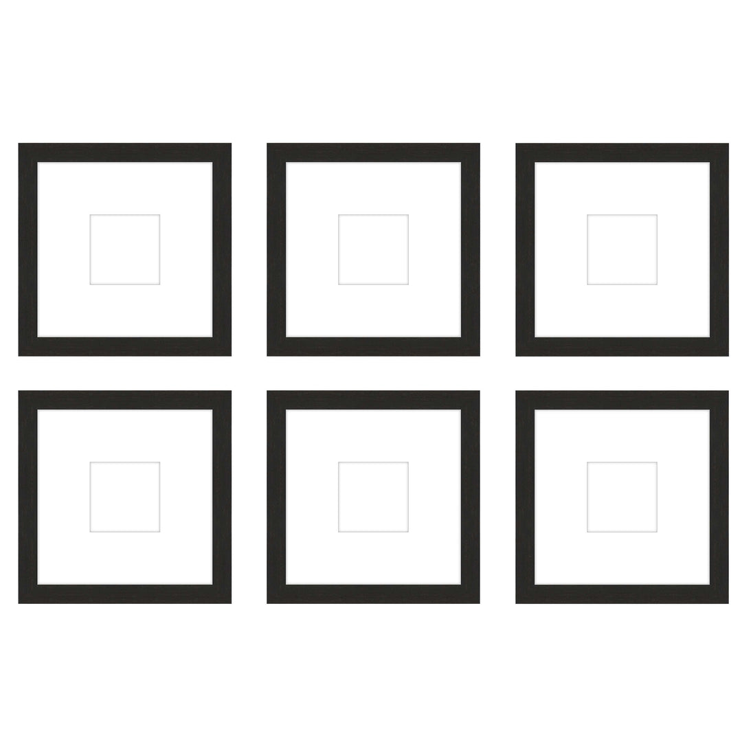 Gallery Wall - The Grids #G606 Jensen / Coffee Gallery Walls Made Easy