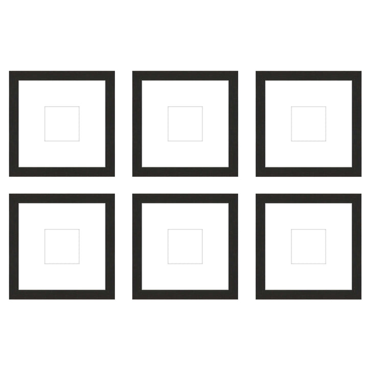 Gallery Wall - The Grids #G606 Jensen / Coffee Gallery Walls Made Easy