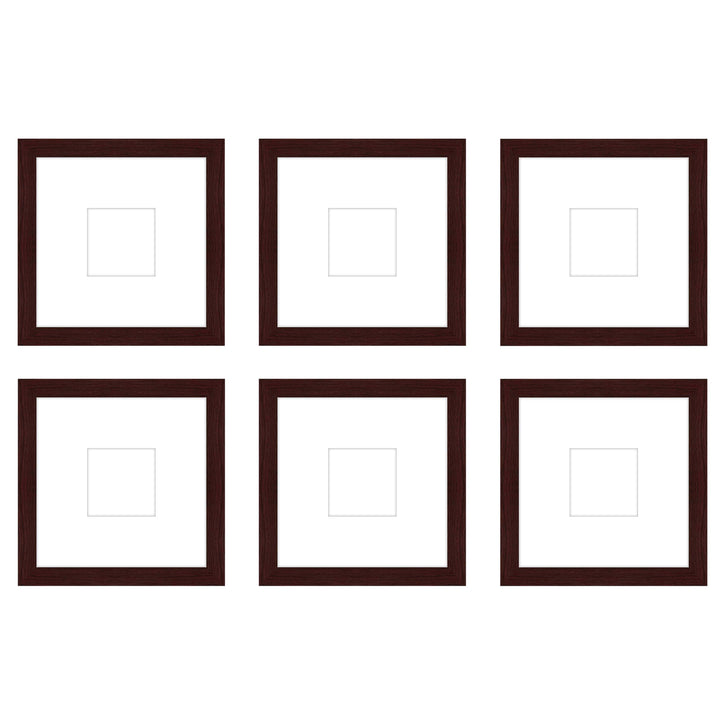 Gallery Wall - The Grids #G606 Jensen / Merlot Gallery Walls Made Easy