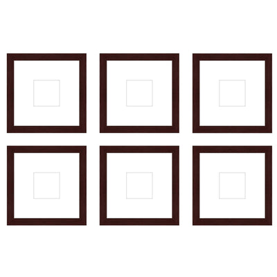 Gallery Wall - The Grids #G606 Jensen / Merlot Gallery Walls Made Easy