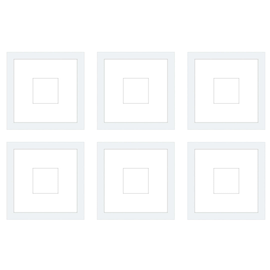 Gallery Wall - The Grids #G606 Jensen / White Gallery Walls Made Easy