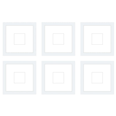 Gallery Wall - The Grids #G606 Jensen / White Gallery Walls Made Easy