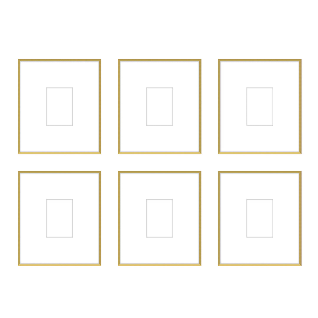 Gallery Wall - The Grids #G607 Ashton (Flat) / Gold Satin Gallery Walls Made Easy