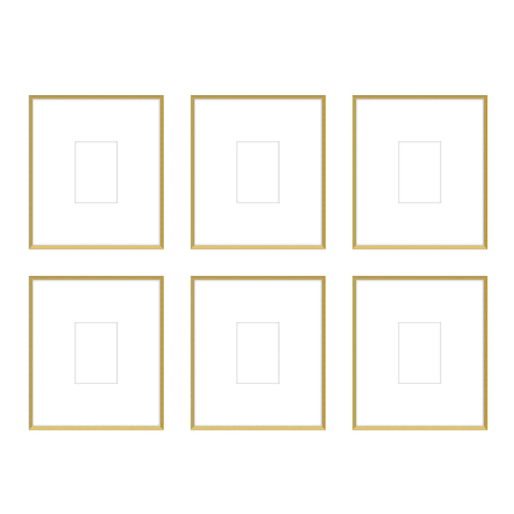 Gallery Wall - The Grids #G607 Ashton (Flat) / Gold Satin Gallery Walls Made Easy