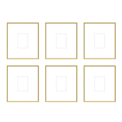 Gallery Wall - The Grids #G607 Ashton (Flat) / Gold Satin Gallery Walls Made Easy