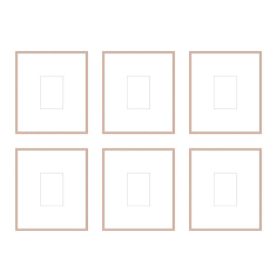 Gallery Wall - The Grids #G607 Ashton (Flat) / Rose Gold Gallery Walls Made Easy
