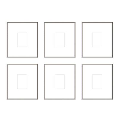 Gallery Wall - The Grids #G607 Ashton (Flat) / Silver Gloss Gallery Walls Made Easy