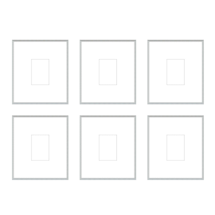 Gallery Wall - The Grids #G607 Ashton (Flat) / Silver Satin Gallery Walls Made Easy