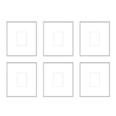 Gallery Wall - The Grids #G607 Ashton (Flat) / Silver Satin Gallery Walls Made Easy