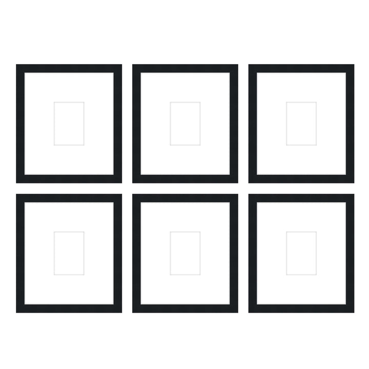 Gallery Wall - The Grids #G607 Darby / Black Satin Gallery Walls Made Easy
