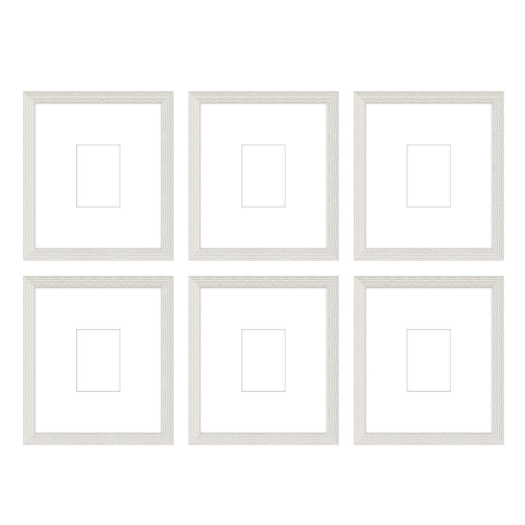 Gallery Wall - The Grids #G607 Darby / White Wash Gallery Walls Made Easy