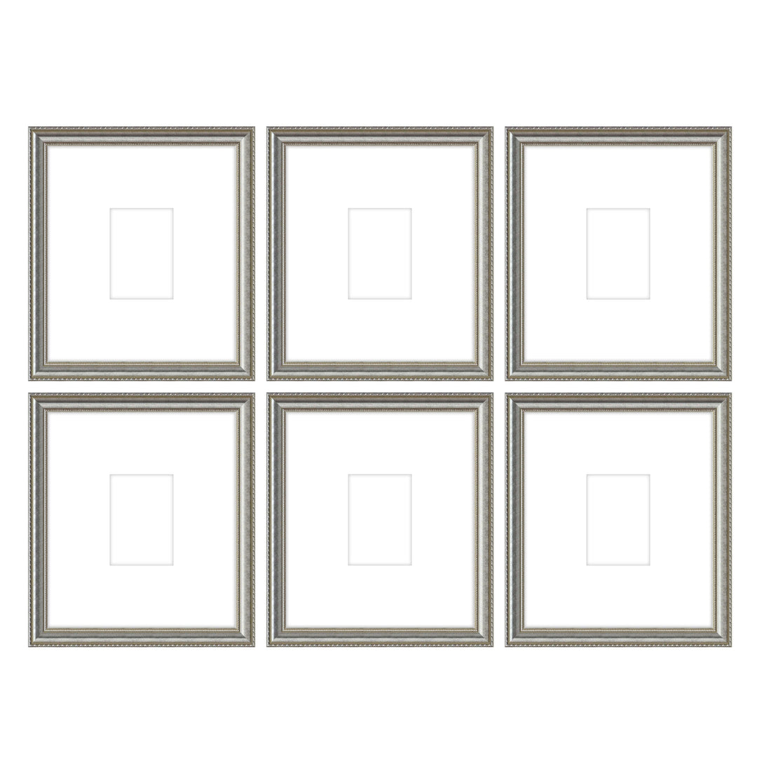 Gallery Wall - The Grids #G607 Graysen / Silver Satin Gallery Walls Made Easy